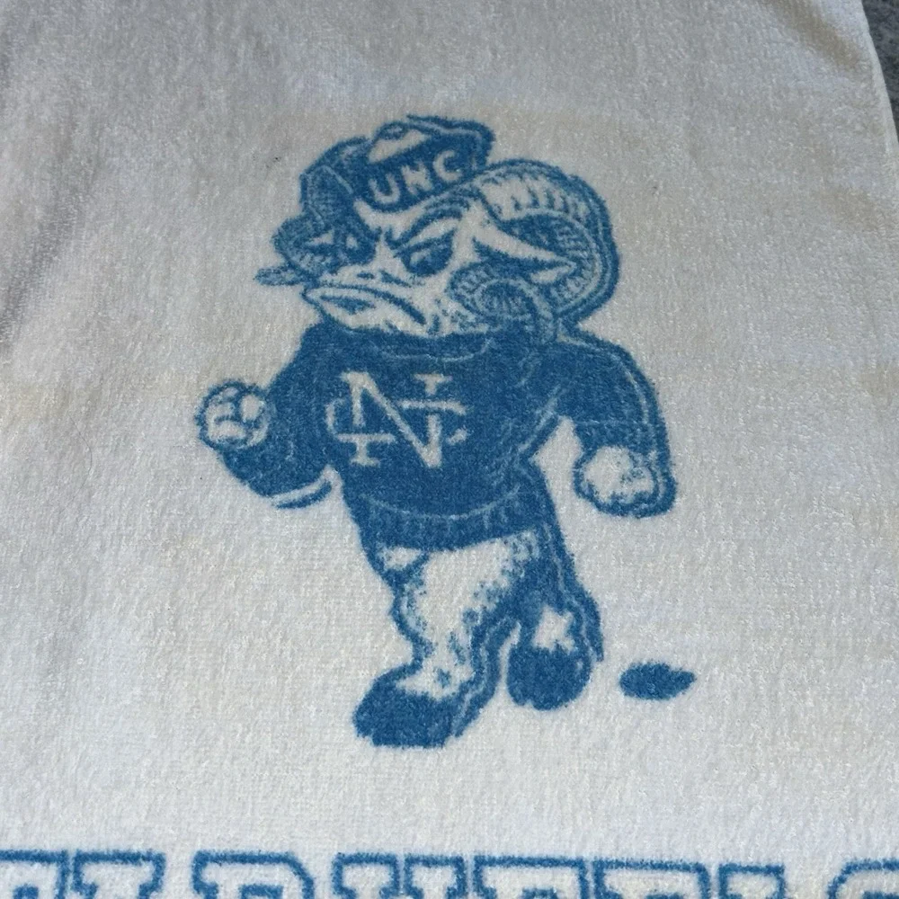 Cannon Mills‎ VTG Tarheels UNC Ram Hand Towel College Collectible